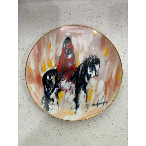 FAIRMONT Other - 1986 FAIRMONT Porcelain MORNING RIDE by de GRAZIA fromWestern Coll 10" Plate